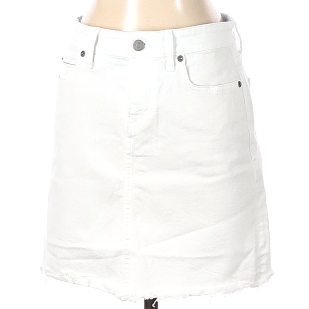 White Denim Vineyard Vines Raw Hem Skirt 16